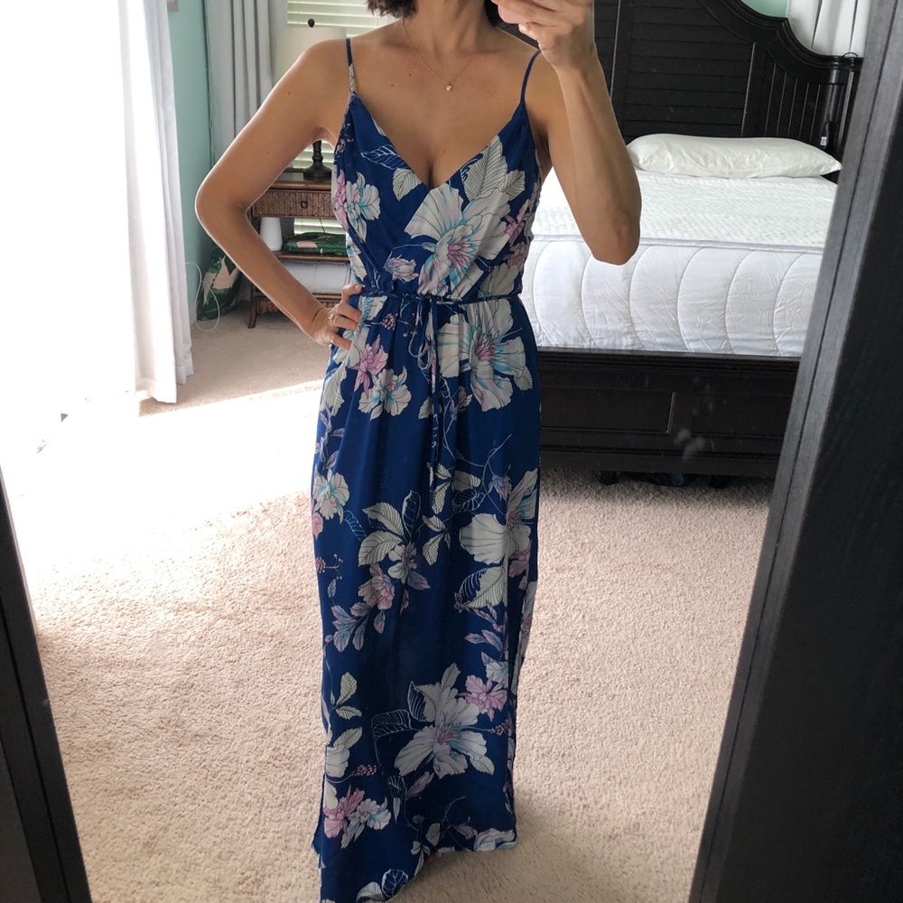 Yumi Kim Navy Floral Maxi Dress